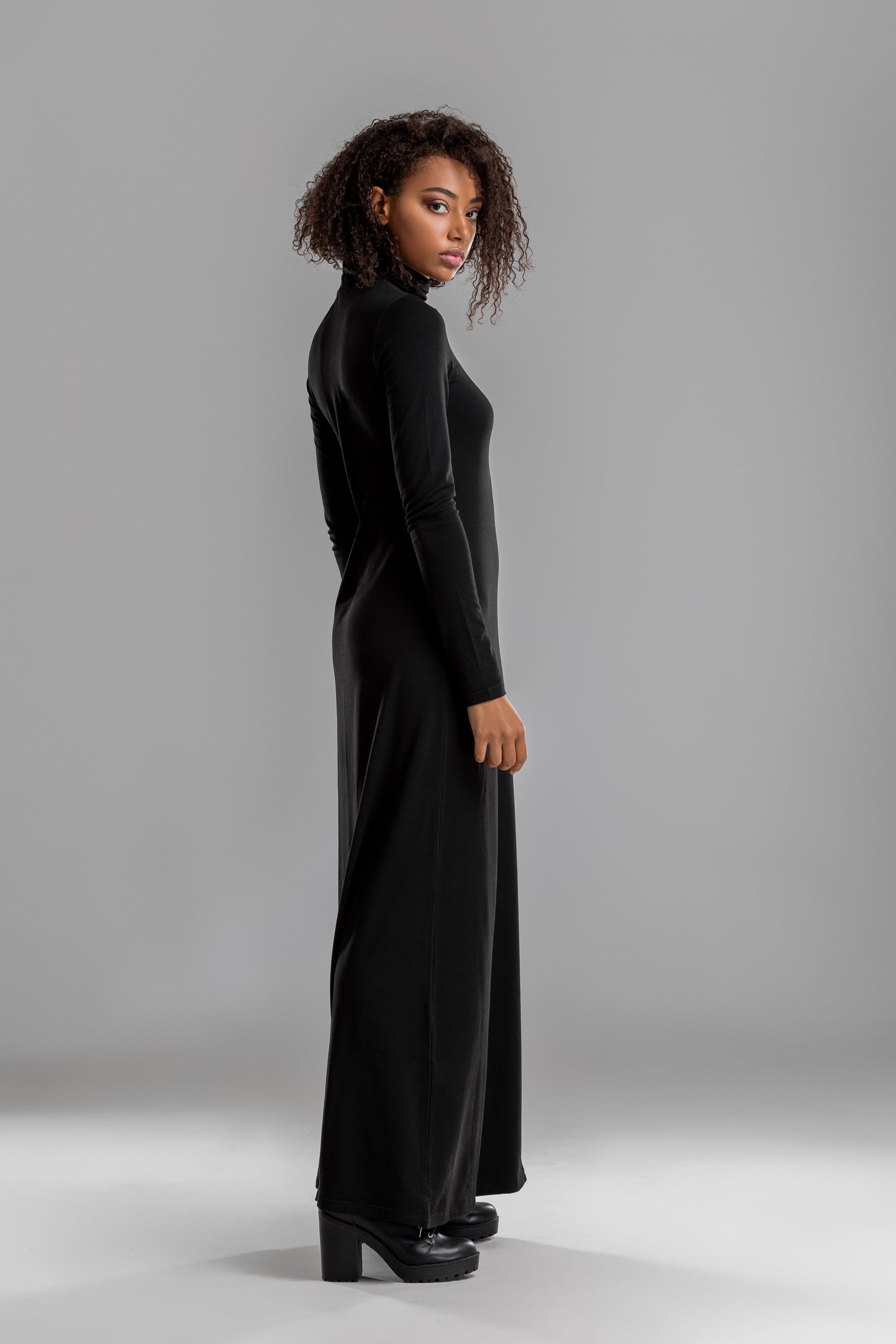 Turtleneck Maxi Dress