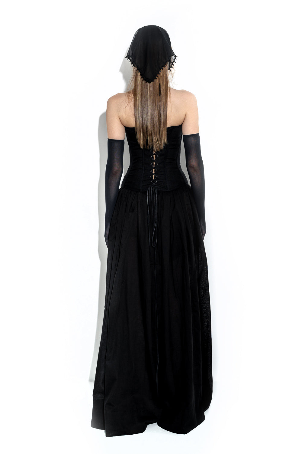 Linen maxi skirt