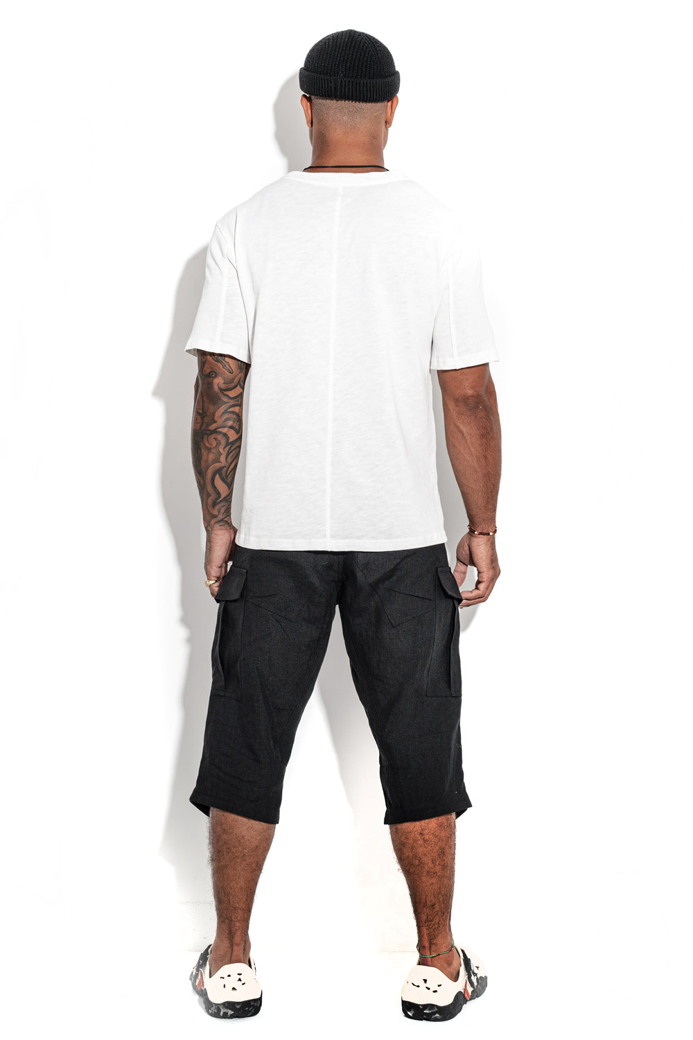 White Front line cotton&nbsp;T-shirt