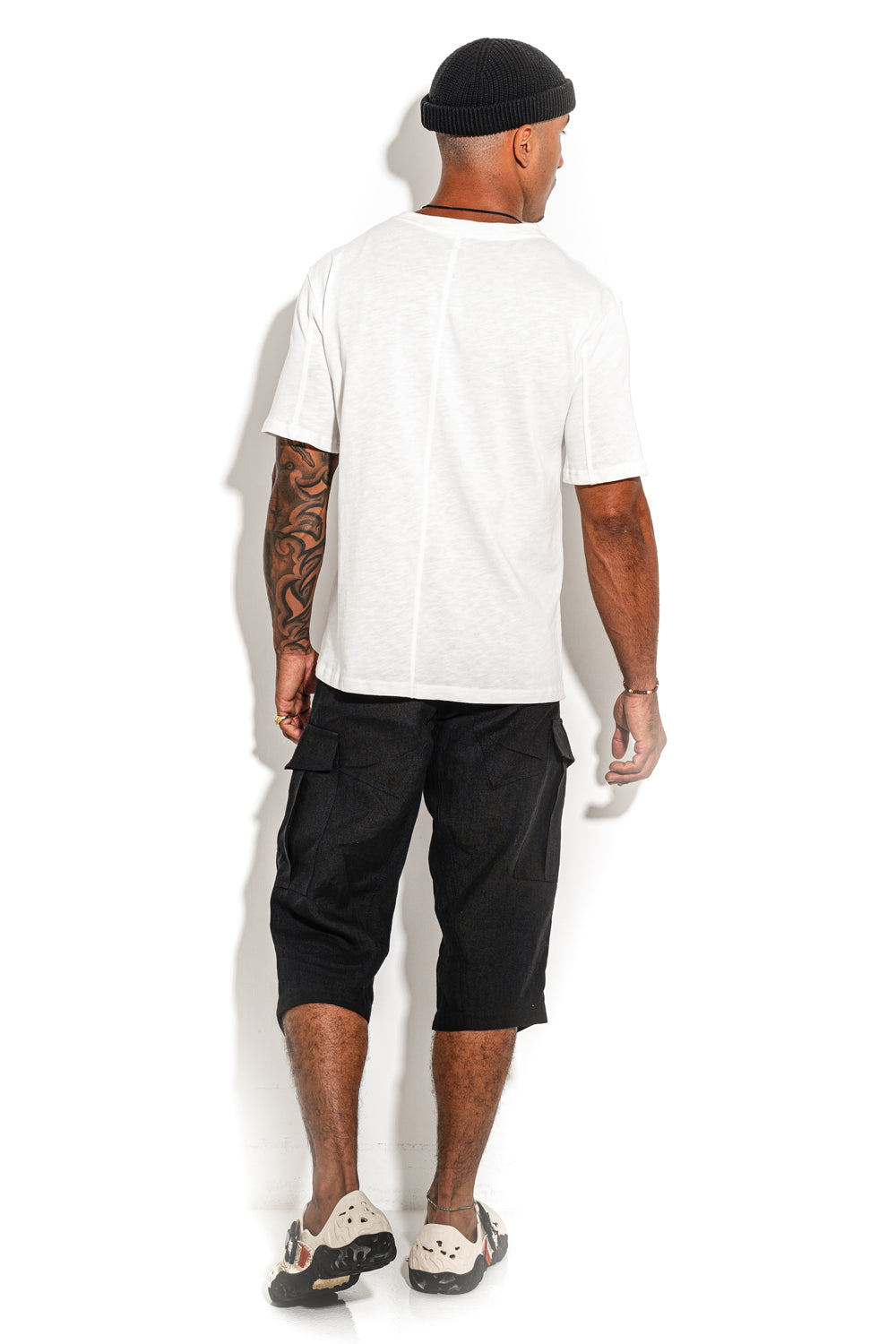 White Front line cotton&nbsp;T-shirt