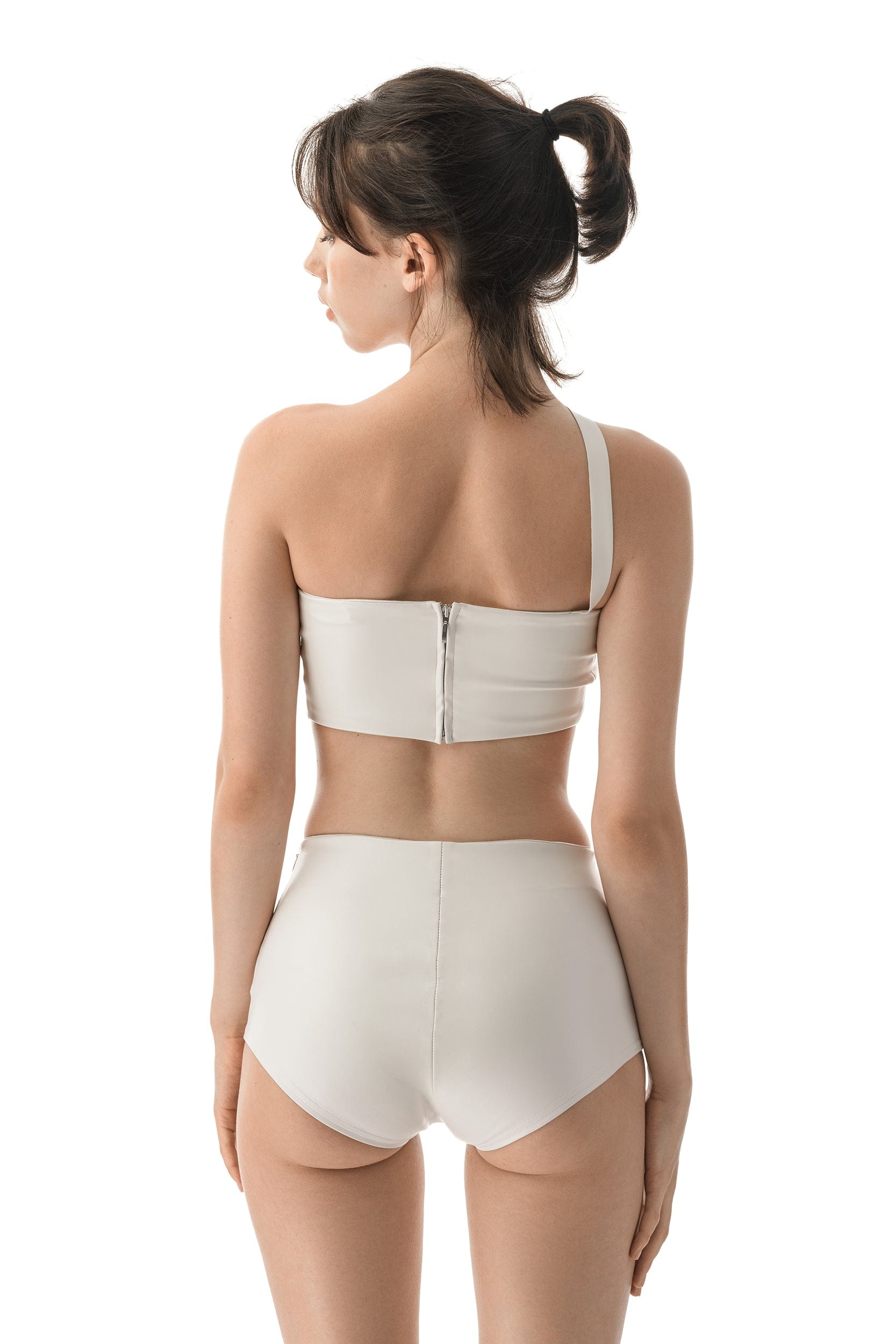 MDNT45 Leather top Zoni White