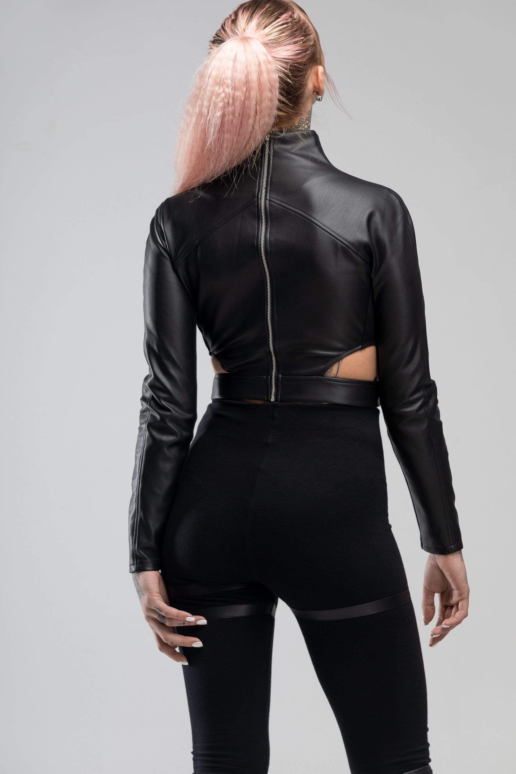 MDNT45 Sweaters, Tunics & Tops Black crop top