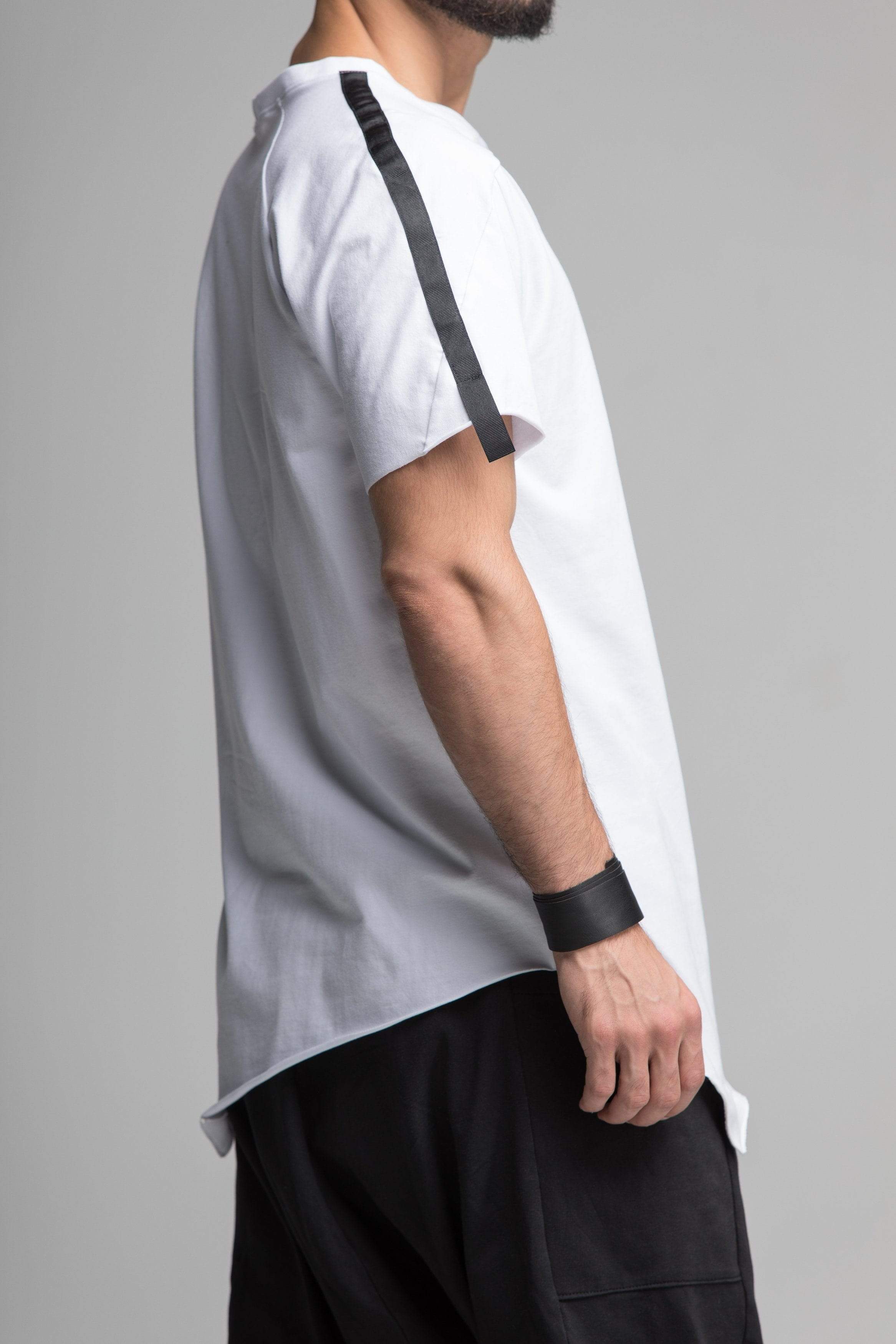 MDNT45 Tops & T-shirts White and black men's T-shirt