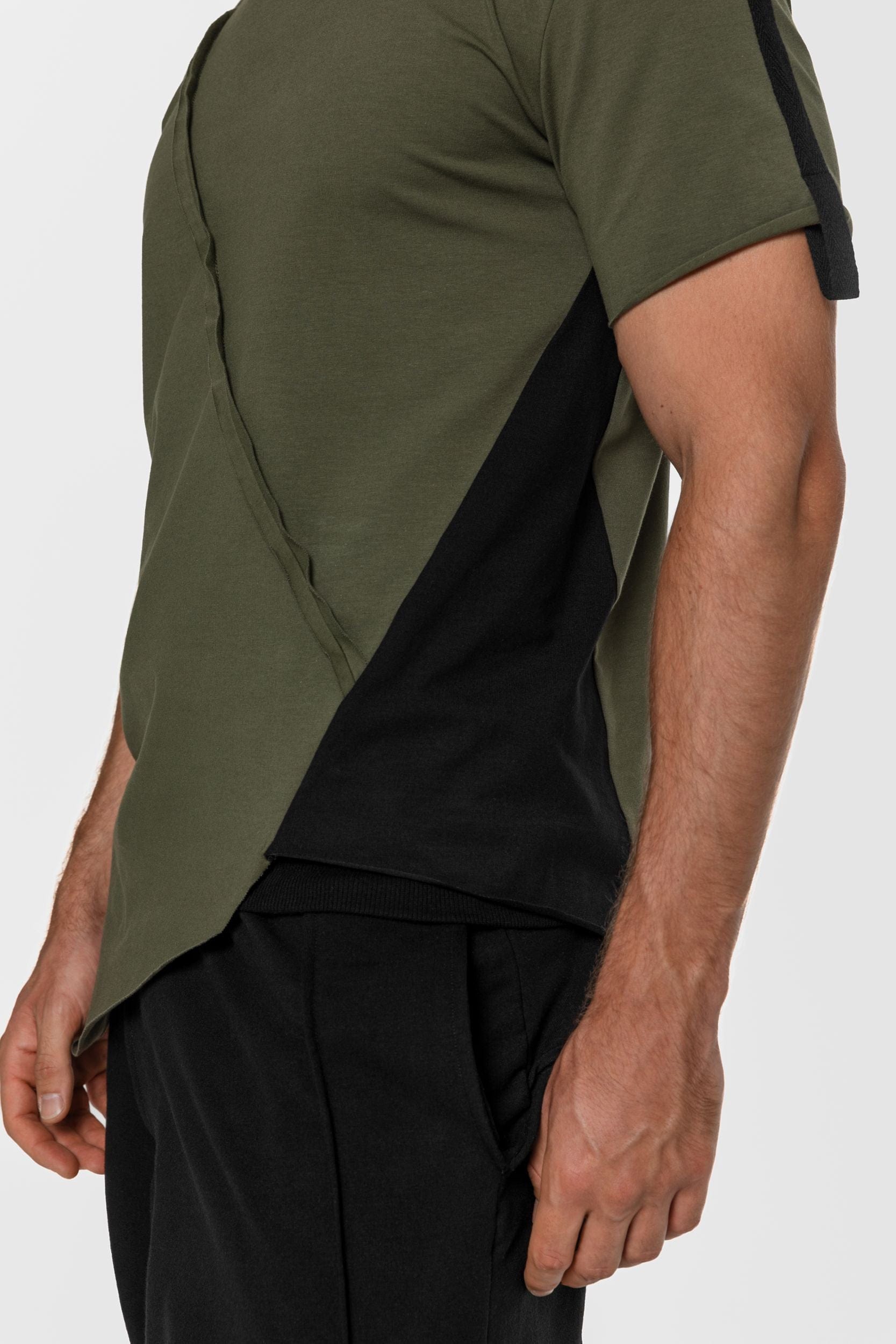 MDNT45 Two-tone geometric T-shirt