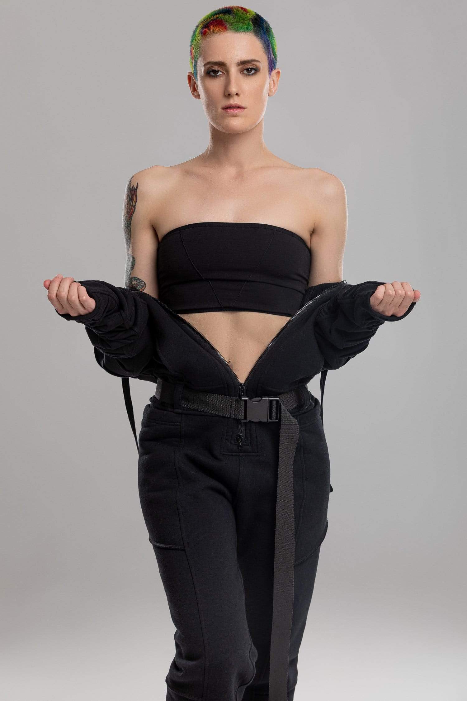 MDNT45 Women's Bottoms Tsuyomi Black